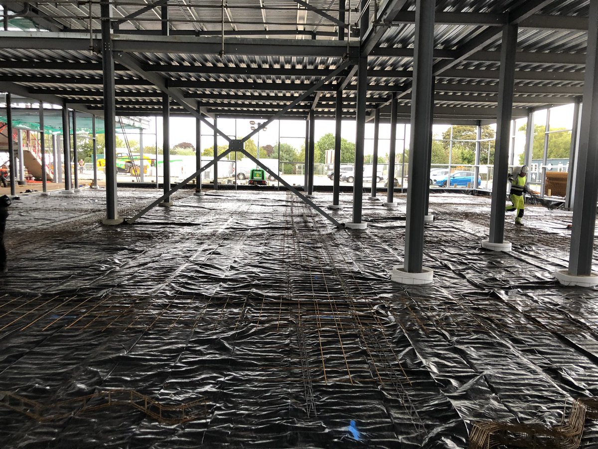 AMAqs's tweet image. Great progress at Soul Church, with the first floor slab having been poured and ground floor rebar being installed ready for pouring next week.