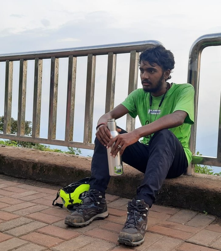 1000 metres above sea level with my cycle
#savesoil