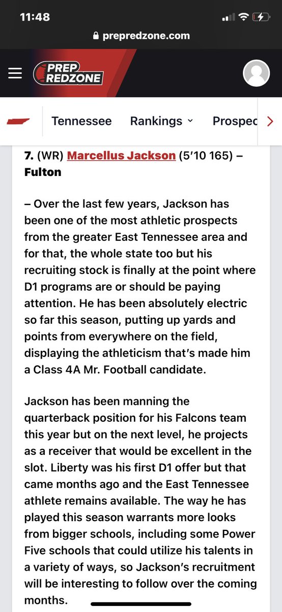 “I appreciate the write up.”💯💯@PrepRedzoneTN I’m coming !! 🌟@FultonFootball