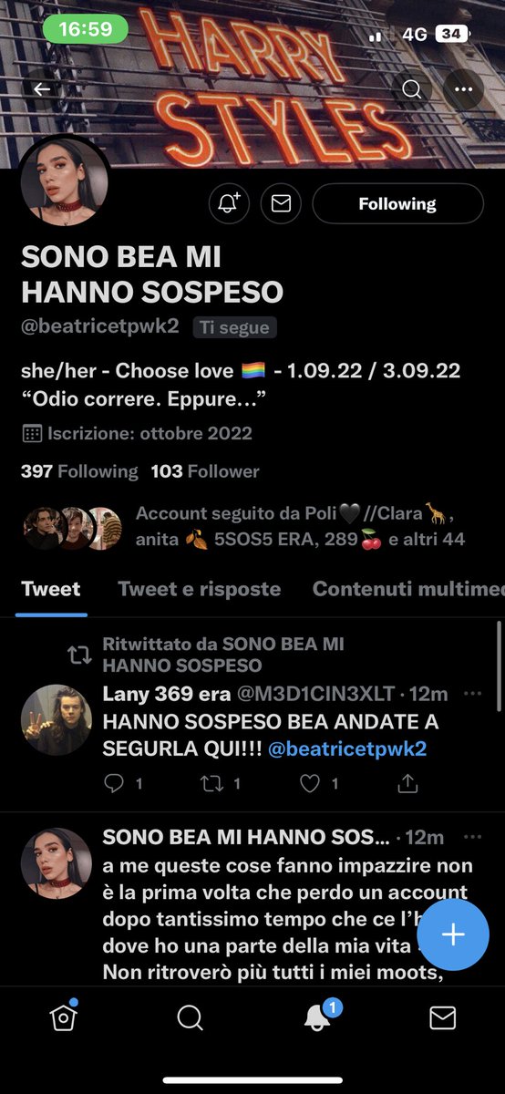 LE HANNO SOSPESO L’ACCOUNT ANDATE A SEGUIRE BEA❗️
<a href="/beatricetpwk2/">SONO BEA QUESTA È LA RISERVA</a>