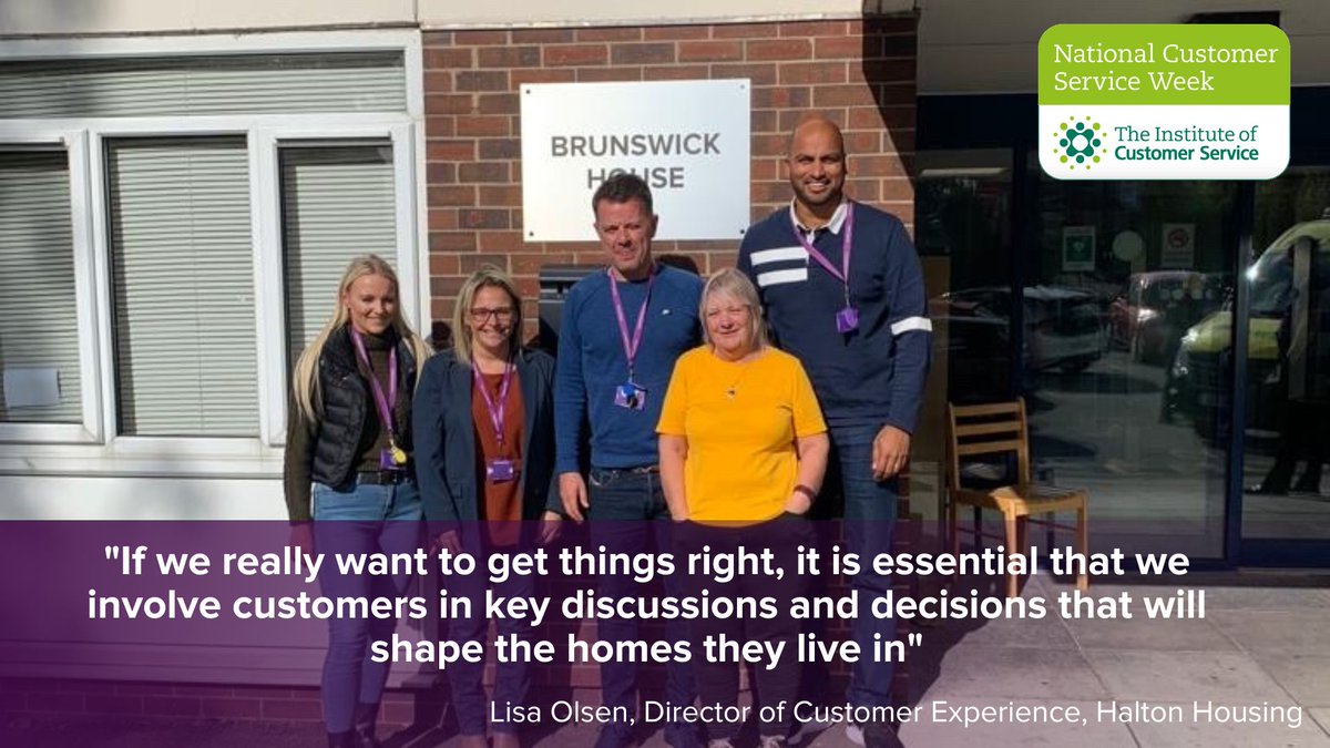 HaltonHousing's tweet photo. Lisa Olsen our Director of Customer Experience out and about in Runcorn today with colleagues meeting customers and getting to know more about them and their community. ICYMI Check out Lisa’s latest blog here: https://t.co/UXQfZ79GSu  ➡️ 
#NCSW2022 https://t.co/NuxPbZBBJc