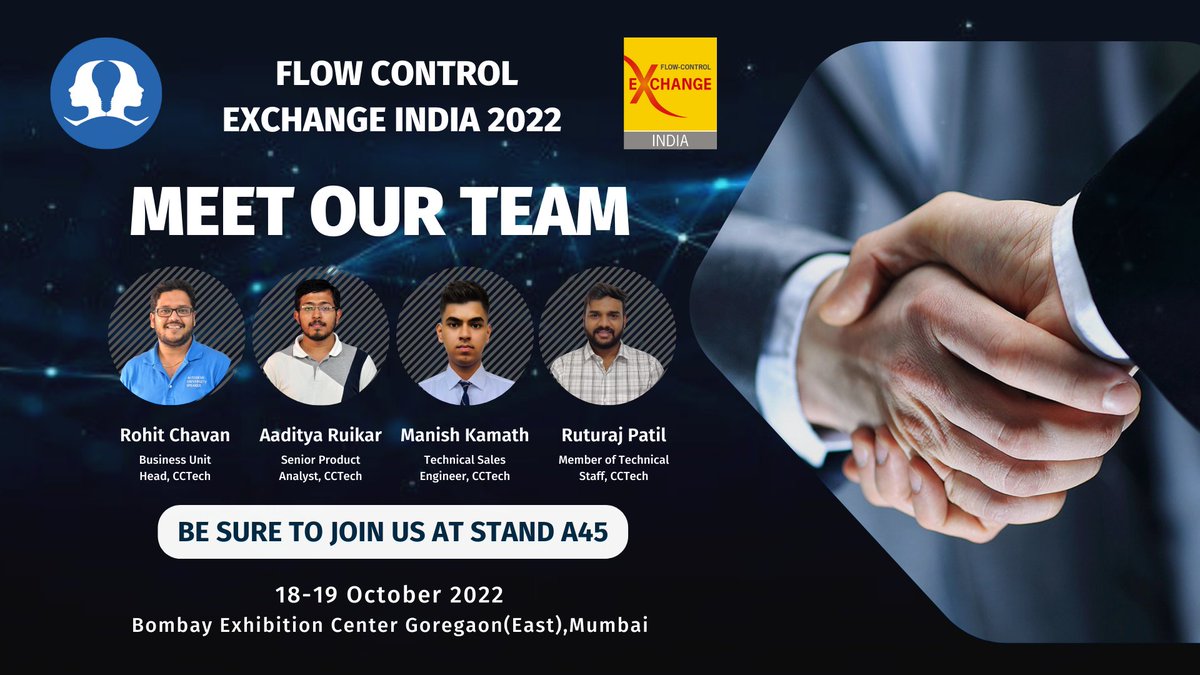 simulation_hub's tweet photo. ๐ฃ Come and meet us at the upcoming @FlowControlEx 2022!!!
Our team is busy gearing up for the Exhibition. Hereโs whom you can expect to chat with at booth #A45.
See you this October 18-19, 2022, in Mumbai!
#simulationHub #AutonomousValveCFD #flowcontrol #OilandGas https://t.co/7JkN7m4hzf