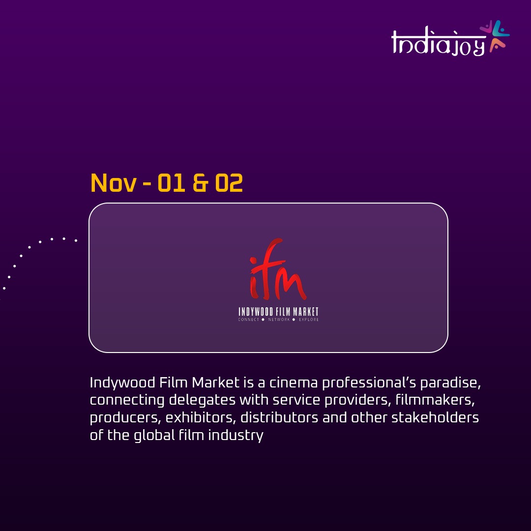 Indiajoyin's tweet photo. We are more than delighted to put IFM in our featured events list. Register now and learn about and get to see all things Cinema.
.
.
.
#indiajoy #VirtualReality #IndiaJoy2022 #movies #cinema #vfx #indywood #Indywoodfilmmarket https://t.co/WnVXJ1Cyyx