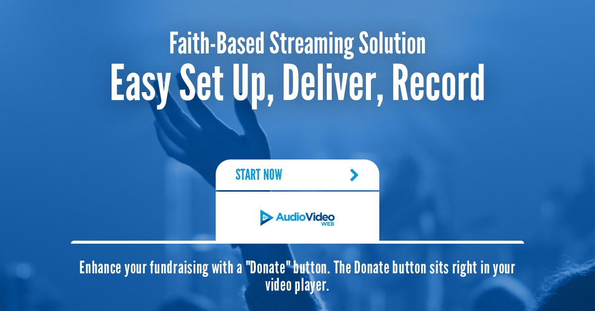 Avwebstreaming's tweet image. Easy to set up, deliver, and record for future viewing. With the built in option to donate directly from the player.

audiovideoweb.com/industries-fai…