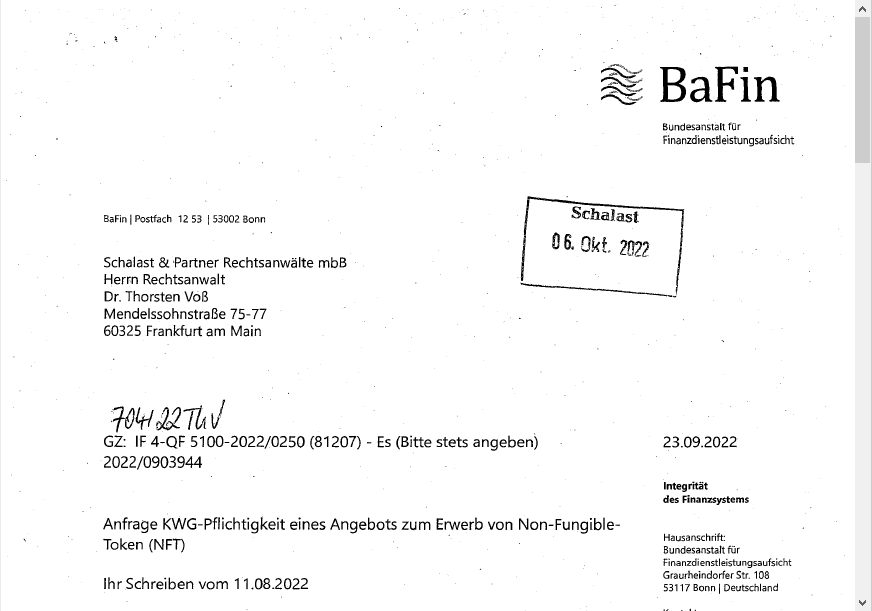 Silberfuchs050's tweet photo. ... just received a mind blowing answer 😎😀😉 #NFT #ManagedAccount #Tokenization #Blockchain #DigitalAssets #AssetManagement #Schalast https://t.co/wd0Zvt8eF1.INNOVATION 😊💃🕺 More very soon in this space, please stay tuned! https://t.co/51vfh7DHK5