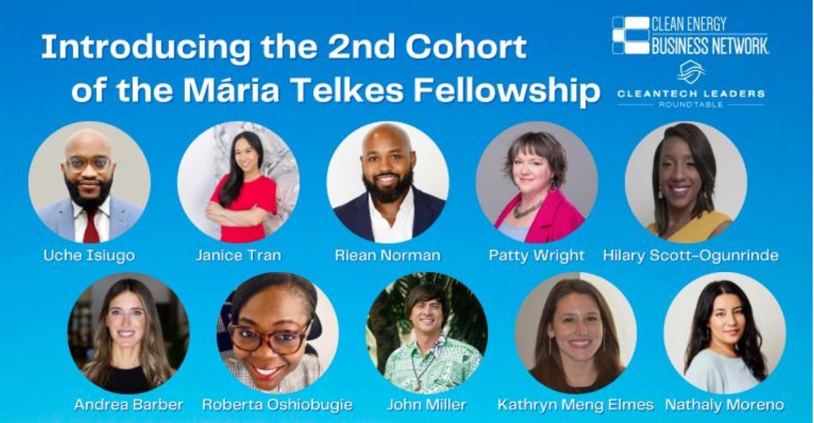 I’m incredibly thrilled to be accepted into the 2022 Mária Telkes Fellowship Cohort. Reading everyone's bios was inspiring and I can’t wait to get to know all the fellows.