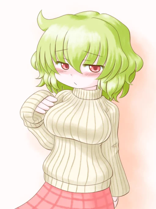 黒縁眼鏡縦セタ幽香さん 