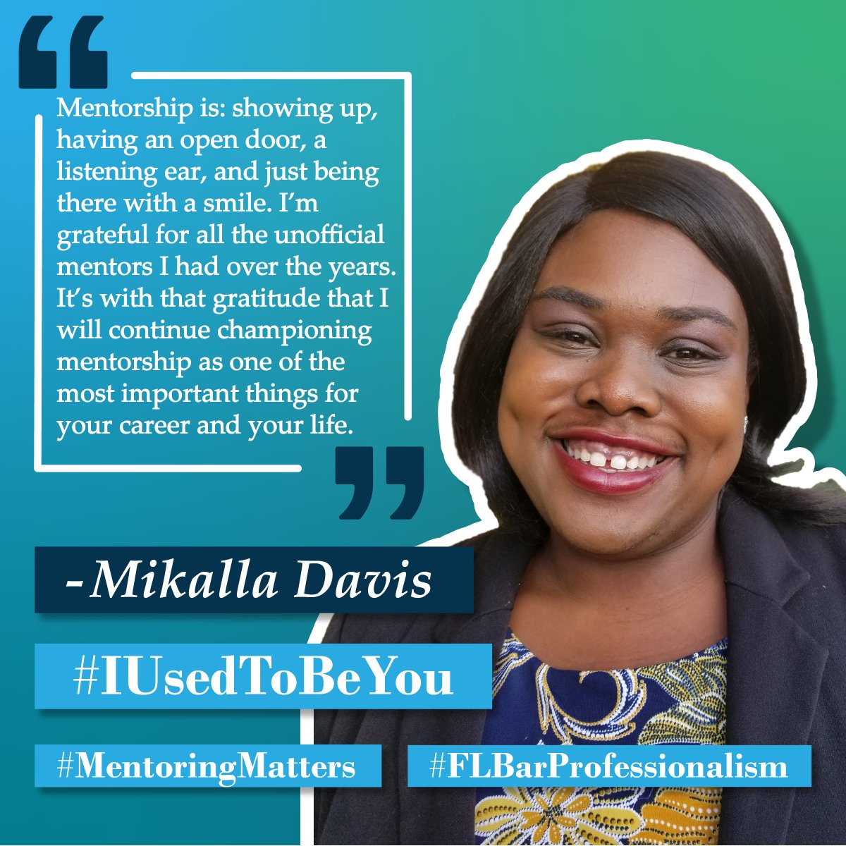 FLBarCFP's tweet photo. #IUsedtoBeYou #MentoringMatters https://t.co/zJOMkjCw1Y