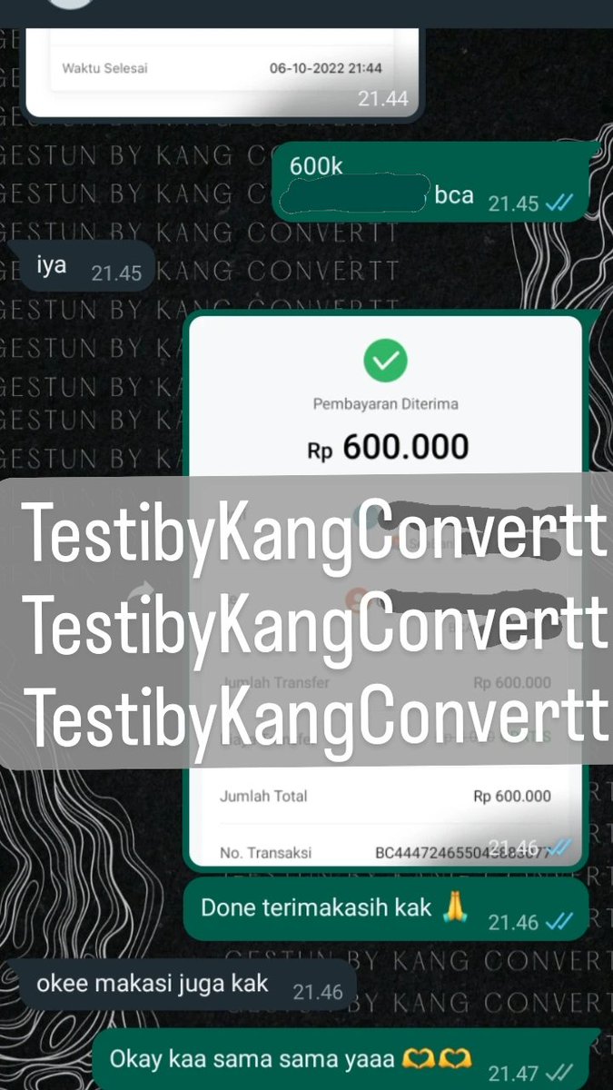 kangconvertt's tweet photo. Testi 6/9
Fresh testiii ✨
264. Gestun spaylater to bca
265. Gestun spaylater to bri
#testikangconvert https://t.co/3nlM2aAfQ0