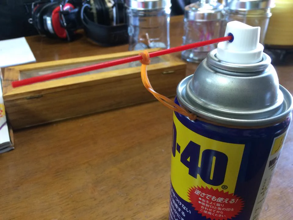 スプレーノズルを失くさない方法。この手があったか！