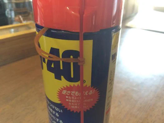 スプレーノズルを失くさない方法。この手があったか！