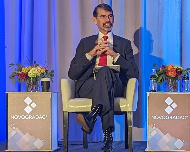 NovogradacNews's tweet photo. At #NovocoHTC, Michael @Novogradac highlights a variety of factors that may affect the HTC equity market. https://t.co/HAJseUP4Ha