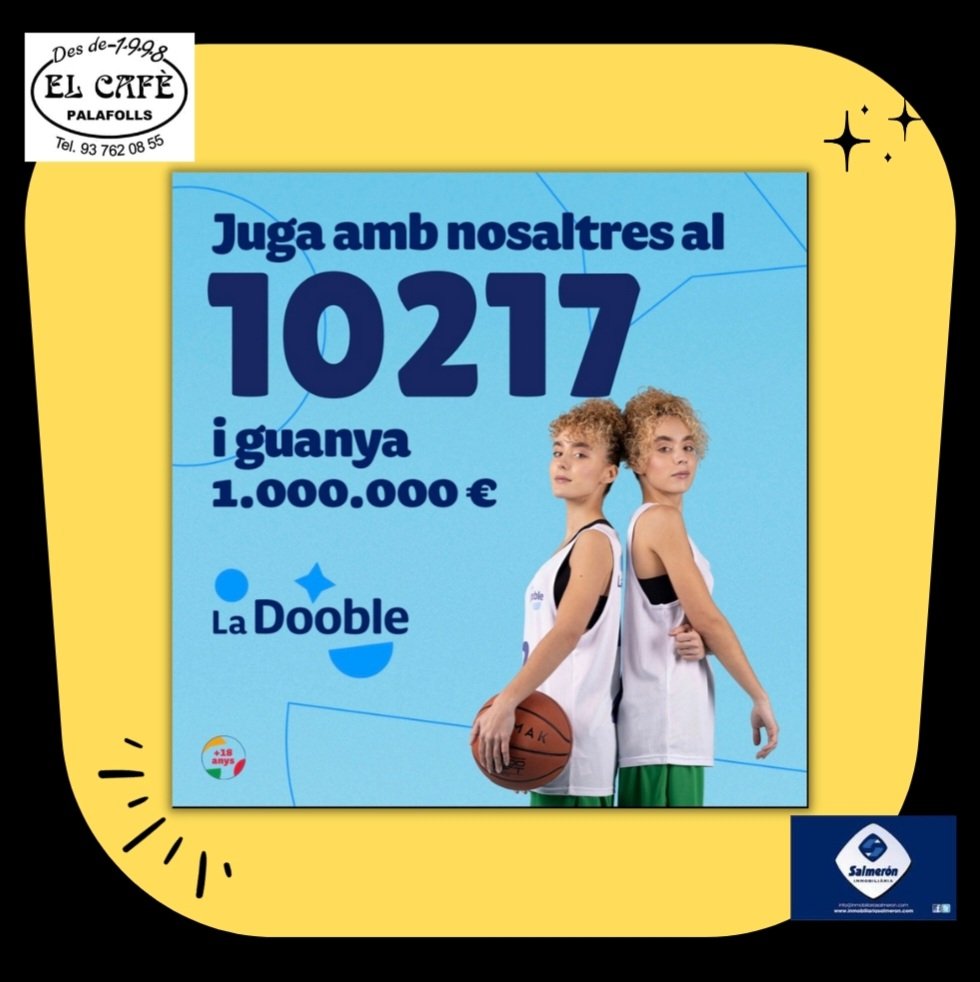 CBPALAFOLLS's tweet photo. Tenim el plaer d'anunciar-vos el número amb el que jugarem a @ladooblecat aquest nadal! A partir de la setmana que ve estaran en venda!  Per obtenir els tickets de la loteria contacteu amb nosaltres per les xarxes o al 📞661 84 55 19. https://t.co/QHK6Aee0cl