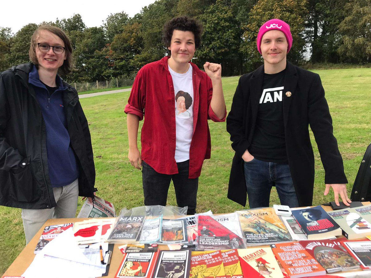 Lancaster Marxists (@marxist_society) have signed up over 50 students at their freshers fair today! #CommunismOnCampus marxiststudent.com/freshers-live-…