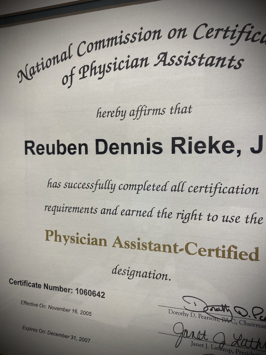 rdennisjr's tweet photo. Essentially 17 years since I entered this amazingly cool profession. Happy PA day to all my peers in the Army, at UNMC / Nebraska Medicine, and all the rest of the PA team out there doing good things and taking care of those that need it. #paweek #spcorps #unmc https://t.co/uN3iQNYxSG