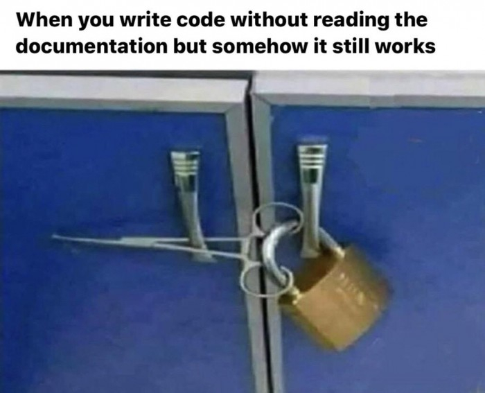 codefellows's tweet image. Always 👏 read 👏 the 👏 docs 👏
Learn more than just code. Learn how to land a job and change your life. Up your skills in just over 20 weeks. What are you waiting for? l8r.it/WMKX
#codefellows #fromhome #interactive #virtual #remote #online