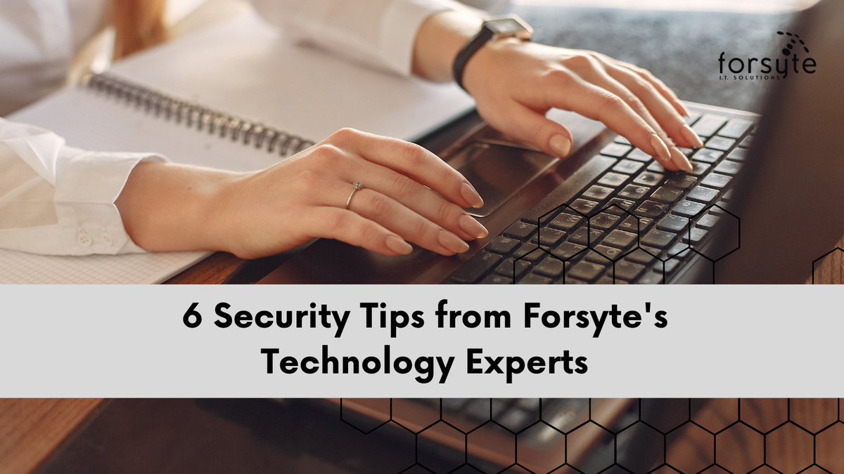 October is #NationalCybersecurityAwarenessMonth and our experts are here to help you stay safe! Forsyte’s Chris Irwin, CTO, and Shihan Wijeyeratne, General Manager of Managed Services, share their top security tips in our latest blog post.

Read it now: loom.ly/h8jQcCY
