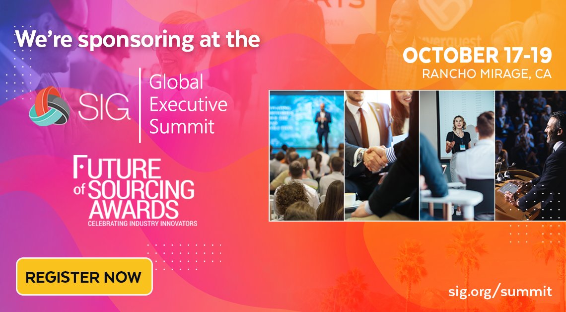 Sapience's tweet photo. Sapience is excited to join the SIG community at this year’s Global Executive Summit where innovation is the culture. Learn more about us at https://t.co/hG9gM8Rkh5 or visit our team at Booth #21. #sapience #contingentworkforce #outsourcing #SIGFall22 #sourcingandprocurement https://t.co/u6j8CfwROC