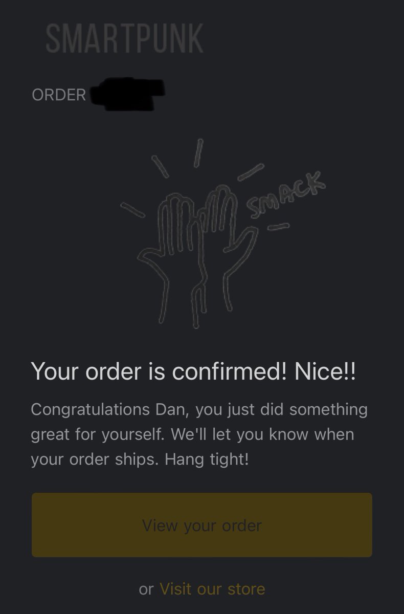 I woke up to a fraud alert from my bank and an invoice in my email from “smart punk records,” what the hell? <a href="/smartpunk/">Smartpunk</a> you think it’s okay to just send people records???

smartpunkshop.com/collections/ra…