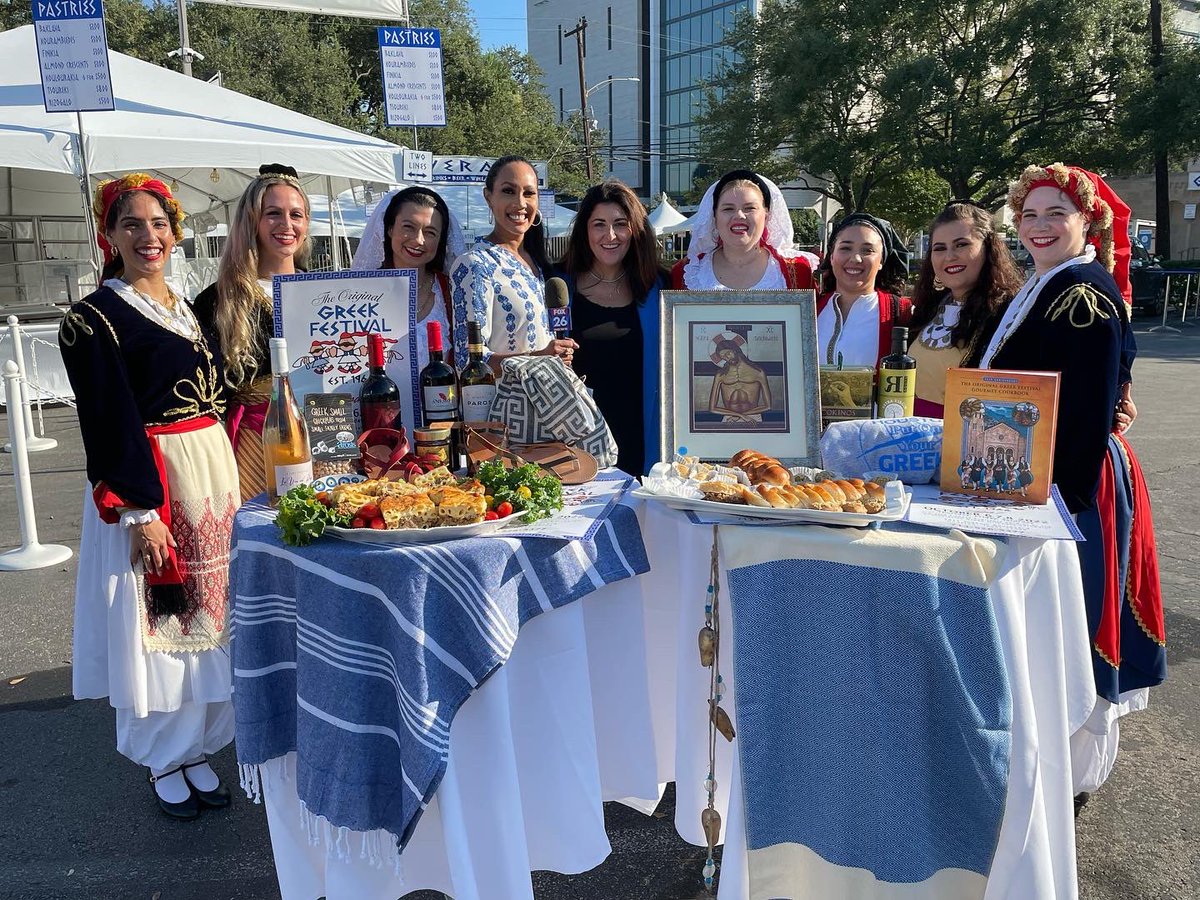 Thank you to the Roula and Ryan Show on <a href="/krbe/">104.1 KRBE</a> and <a href="/LinaDeFlorias/">Lina de Florias</a> with <a href="/FOX26Houston/">FOX26Houston</a> for a fabulous morning! Gates open TODAY at 5 p.m.! #opahouston #OGF2022 #OriginalGreekFestival