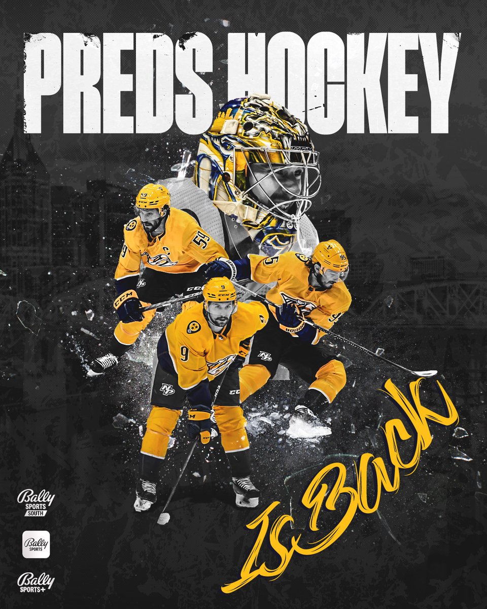 FDSN_Predators's tweet image. To: Smashville

Message: The @PredsNHL are back 🙌
