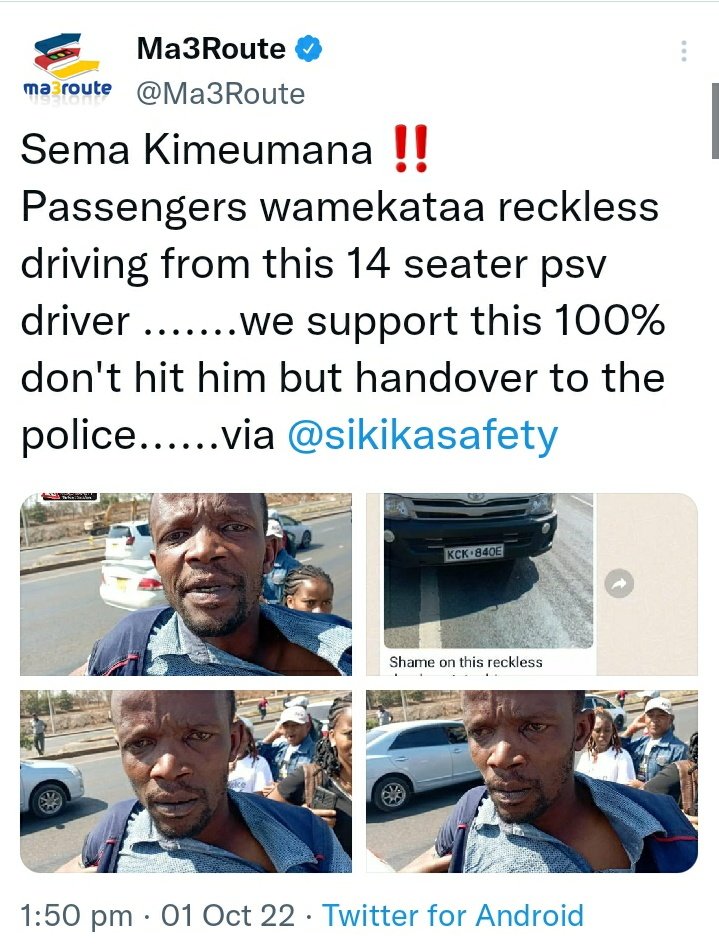 jaykashed's tweet photo. @Ma3Route @ntsa_kenya @Onsongojamesjac #Zusha Let your voice  be heard #roadsafety https://t.co/gxecoARyqB