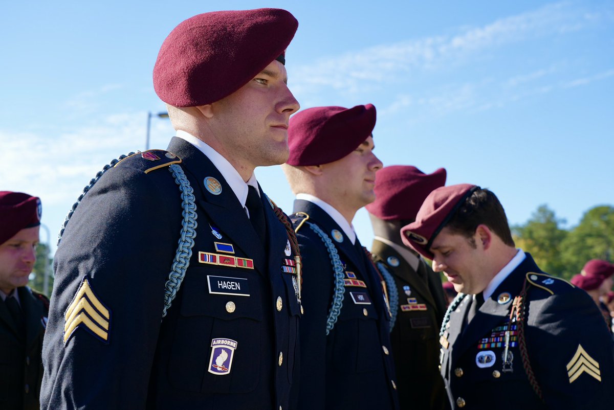 2BCT_FALCONS's tweet photo. This morning, the Paratroopers of the Falcon Brigade conducted a uniform inspection during Payday Activities. We utilize these monthly events to focus on personal readiness, discipline, &amp; unit cohesion. All of which enable our ability to be ready to jump, fight, &amp; win. LET’S GO! https://t.co/mojseQnJNP