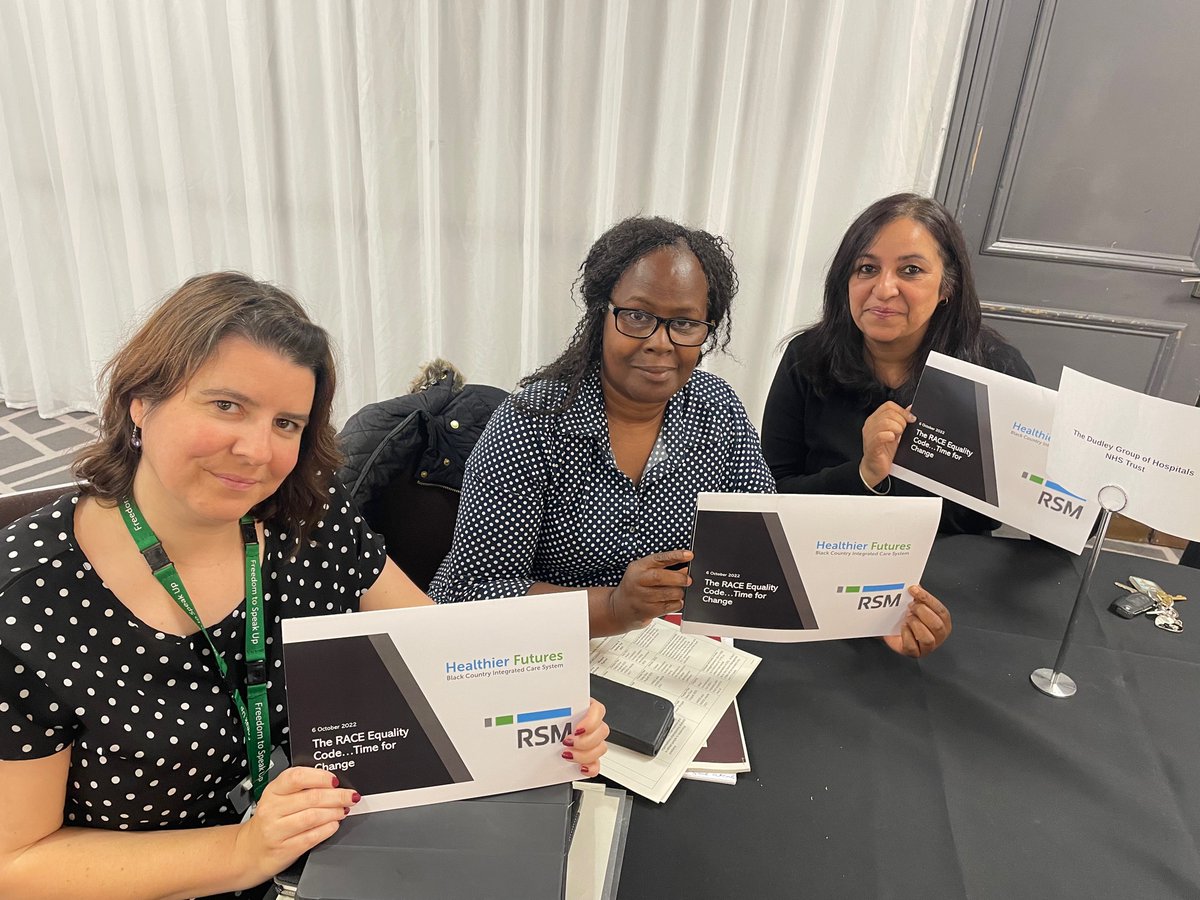 <a href="/DudleyGroupNHS/">The Dudley Group</a> including the EmbRACE staff network attended The Race Code conference today to collaborate with colleagues across the system. #timeforchange #actionnotwords #raceequality <a href="/SpeakUpDudley/">SpeakUpDudley</a>