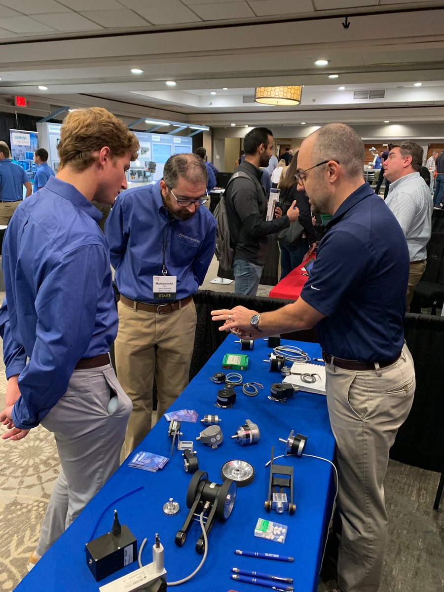 EncoderProducts's tweet photo. Are you at #techtoberfest ? Stop by our booth to talk motion feedback with Dave and Jared! @AppliedControls https://t.co/EY98U3JlH3