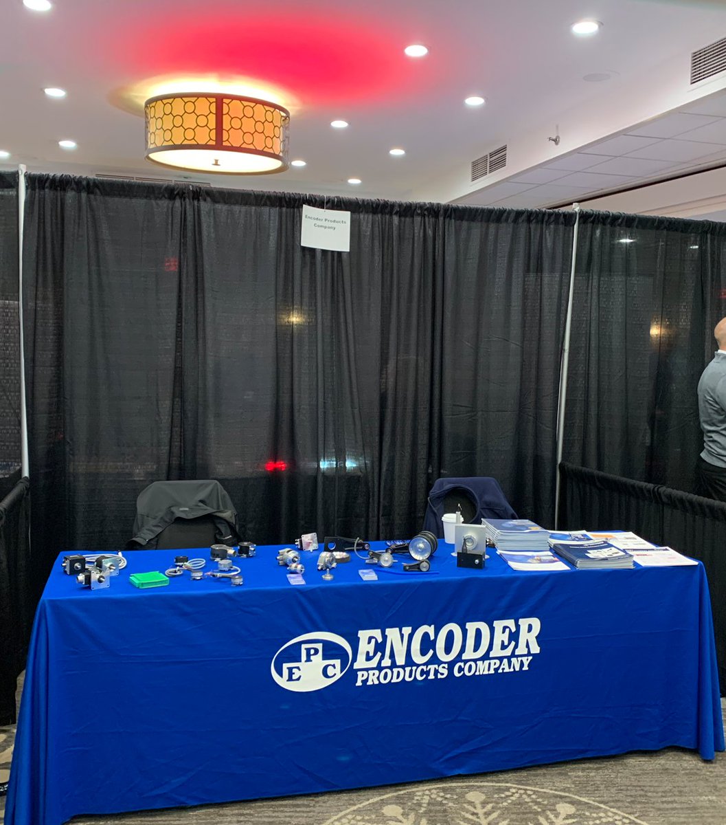 EncoderProducts's tweet photo. Are you at #techtoberfest ? Stop by our booth to talk motion feedback with Dave and Jared! @AppliedControls https://t.co/EY98U3JlH3