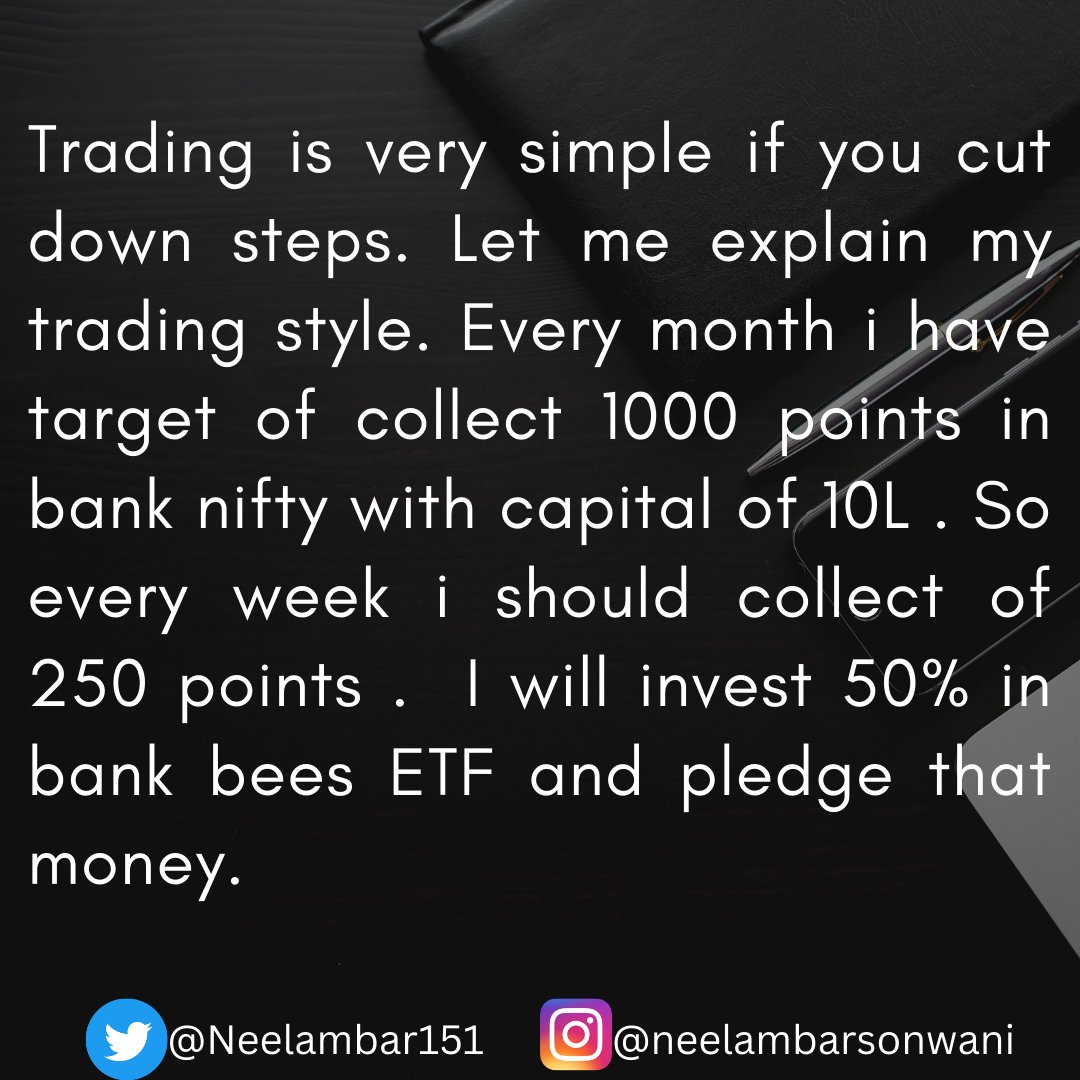 Neelambar151's tweet photo. Simple Trading Strategy!

#stockmarkets #StockMarketindia #sharemarket #trading #psychology #OptionsTrading #investment #investing #traders #nse #bse #Nifty #marketpsychology #billionaire https://t.co/dwnXEDOmOU