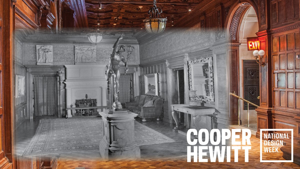 cooperhewitt's tweet photo. Step back into #TheGildedAge during #NationalDesignWeek! Everyday from Oct 17–23, when admission is free to all, our Design Guides will be giving free tours of the Carnegie Mansion, one of the finest Gilded Age mansions left in NYC. Find out more here: https://t.co/RSq8uH1zNT https://t.co/VNKsWYROmp