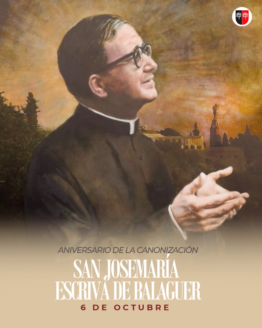 Hoy celebramos 20 años de la canonización de San Josemaría Escrivá, fundador del <a href="/opusdei/">Opus Dei</a>, nuestro Santo de la Vida Ordinaria.

.
#LosRobles🌳 
#OpusDei
