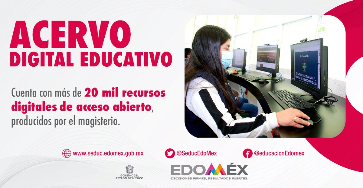 secti_edomex's tweet photo. Para enriquecer la educación y estar a la vanguardia, 
implementamos el Acervo Digital Educativo, producido por el magisterio mexiquense y especialistas externos.
#EducaciónFuerte
#SeguimosDandoResultados https://t.co/eMLDAt7wjJ