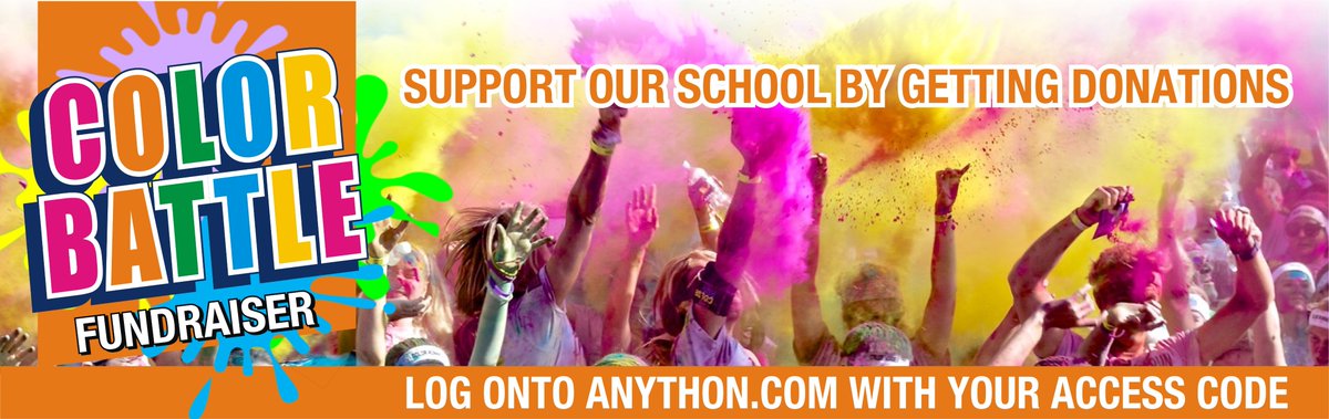LewPortMS's tweet photo. The Middle School Anython Color Battle is TOMORROW! Come out and cheer on your student as they battle with color! #anython #colorbattle https://t.co/hjiXJRHHzo