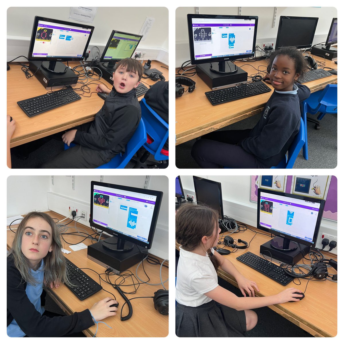 BankheadPrimary's tweet photo. Room 10 working on their coding skills this afternoon. They were learning how to code a device called a micro:bit! Fantastic digital skills demonstrated by all 👏🏻 #DigitalLiteracyWeek #BankheadWillSOAR @DigiLearnScot @microbit_edu https://t.co/alA1Lo3nQq