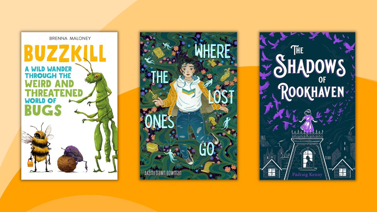 Get to know some of our new middle grade releases, including: 🌲BUZZKILL by Brenna Maloney and @dmott70 🌲WHERE THE LOST ONES GO by @AkemiDawnBowman 🌲THE SHADOWS OF ROOKHAVEN by @padraig_kenny and Annie Carbonneau-Leclerc Discover even more here! bit.ly/3xWfVq3