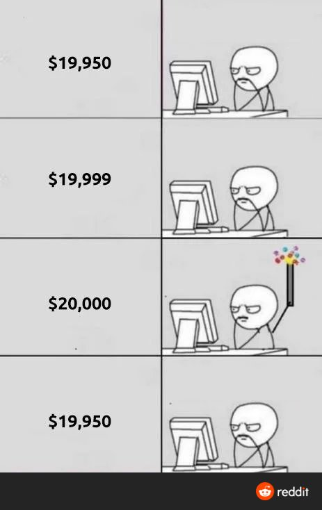 #BTC for the past few weeks😂