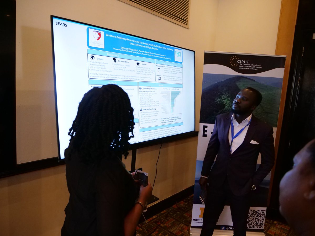 Mackein5's tweet photo. So humbled to have presented an E-poster on the ongoing CIRHT SRH conference in Kigali
#CIRHTKigali2022
#UGHE
#SRHR https://t.co/QIFklE5s8a