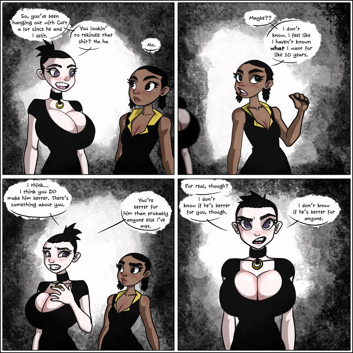 jaydrawstrash's tweet photo. #webcomic #amateurcomicart #gothgirl #scenegirl #relationshipcomic https://t.co/687u44HLNa
