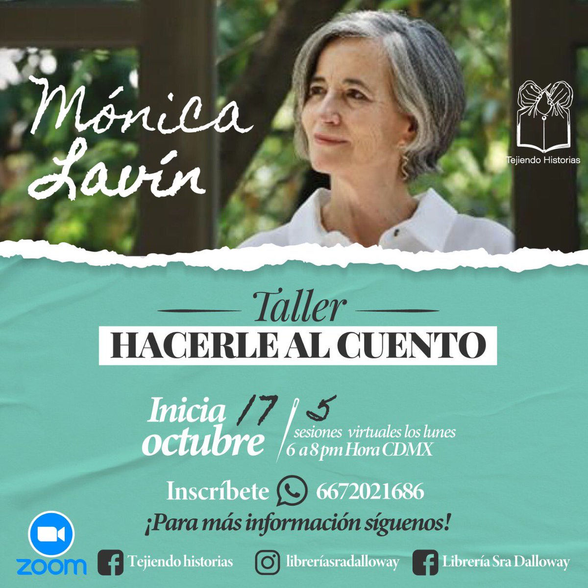 mlavinm's tweet photo. Si a alguien le interesa hacerle al cuento, Tejiendo historias me invita a dar este curso rápido. https://t.co/zSUxTjHdAz