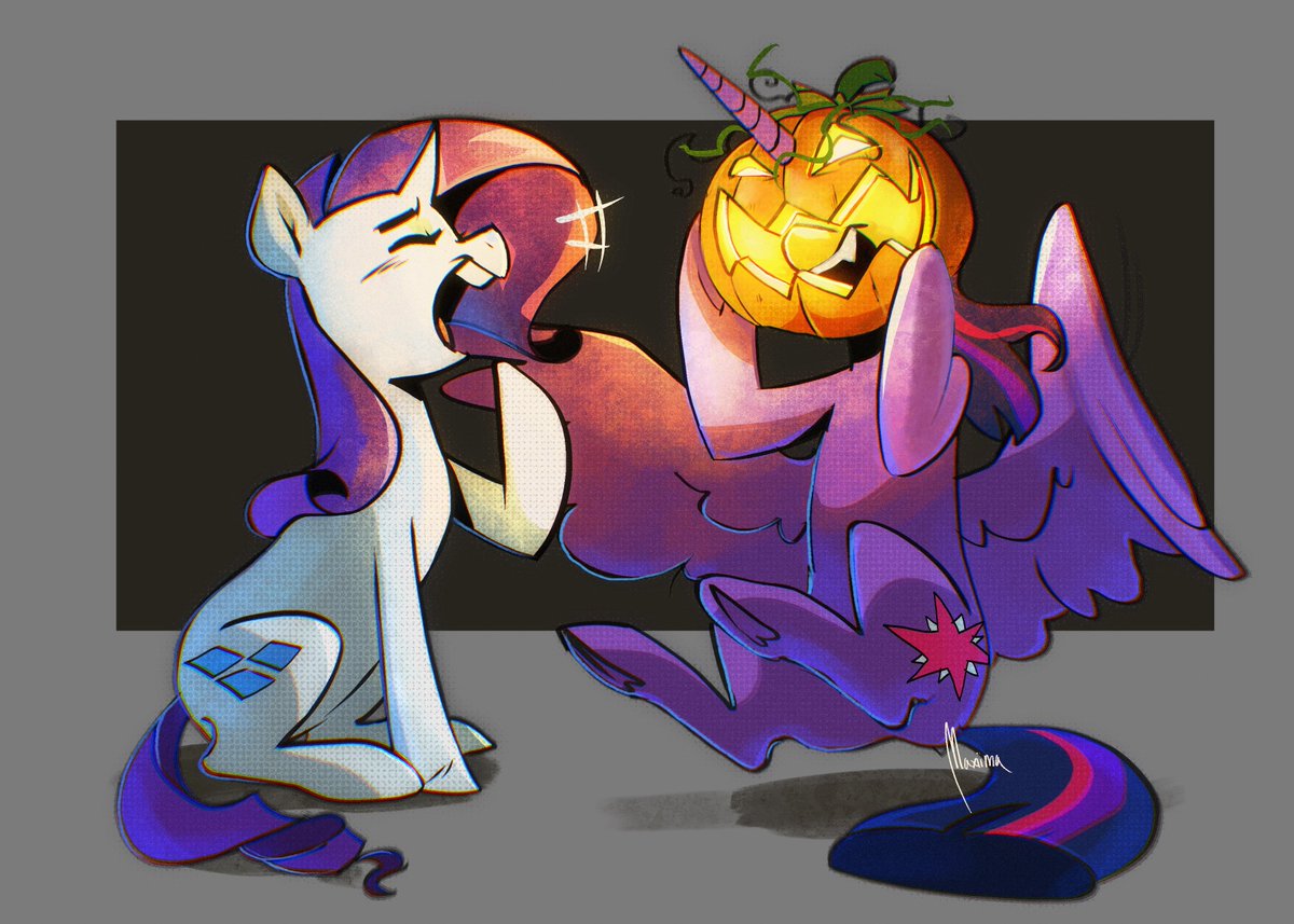 maximasmac's tweet photo. it's spooky month everypony!! :D
#mlpfim #Raritwi #MLP https://t.co/GF3Z8kY4jD