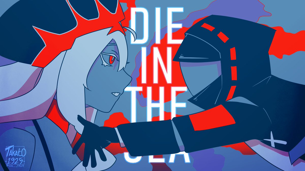 tkt__1925's tweet photo. [Now playing: bakui (sakana uo sakana) - DIE IN THE SEA]

Redraw the scene from the original MV with Doctor and Isharm-la

#Arknights #アークナイツ #明日方舟 #Skadi #Doctor #Skalter https://t.co/mEYFvDkzVi