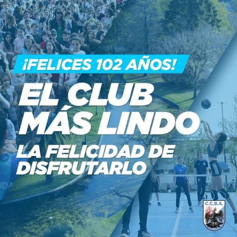 🥳 ¡Estamos de cumpleaños! 🎉

¡Felices 1⃣0⃣2⃣ años! 
El club más lindo. La felicidad de disfrutarlo.
#QueLindoEsSerDeMuni
💙🤍💙🤍💙