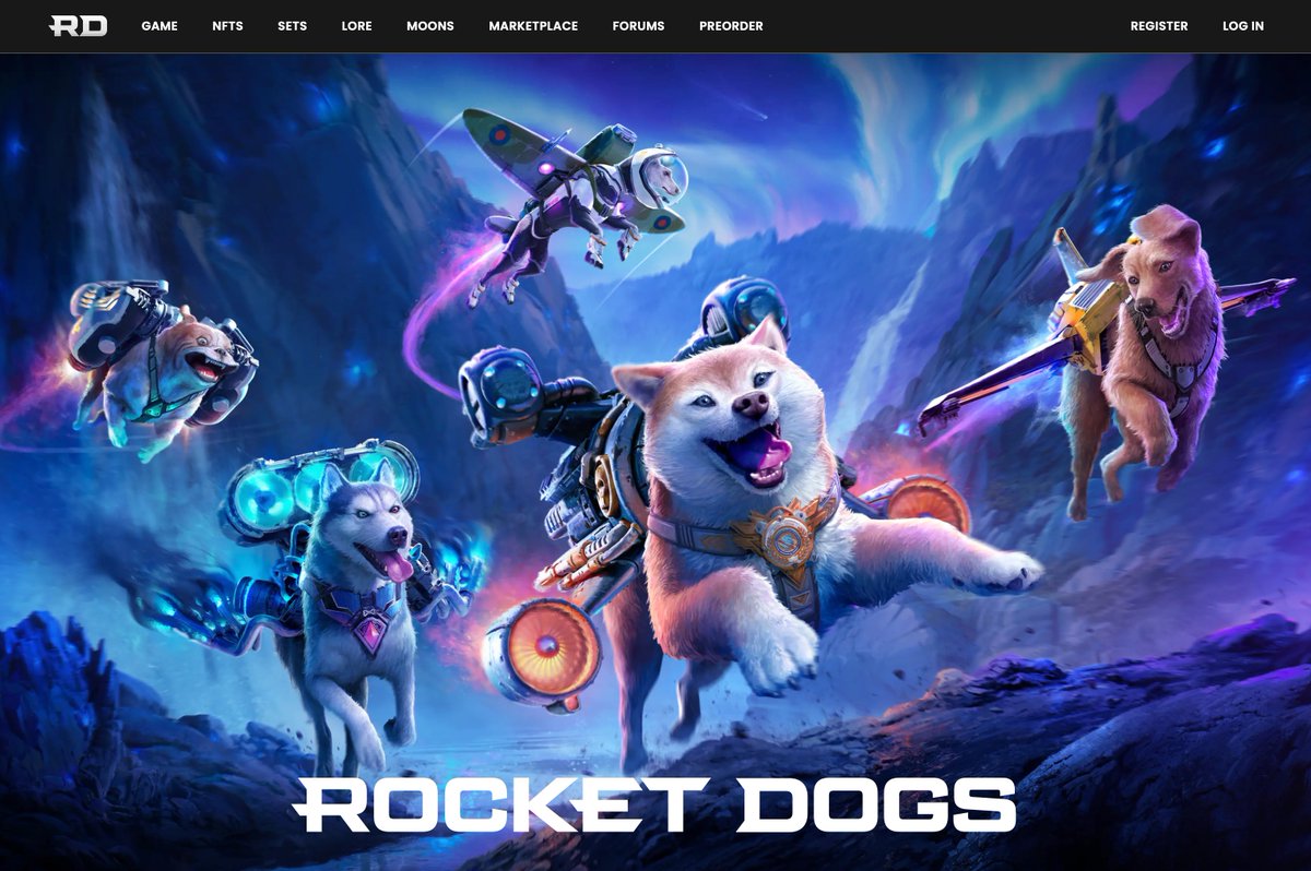 GM Rocket Dogs! Website is getting closer. Here's a small teaser. 🚀🐕

As soon as it's launched, you'll be able to create your Rocket Dogs account and preorder your NFTs. 

Loaded with ~200 pages of content and game details, you can dive deep into the game and world for hours!