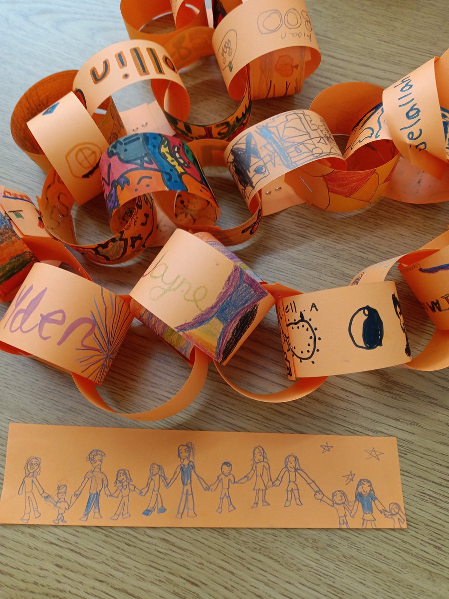 We're making paper chains for Unity Day 2022- Rangers united against bullying🧡This one stole my heart!#nationalbullyingpreventionmonth