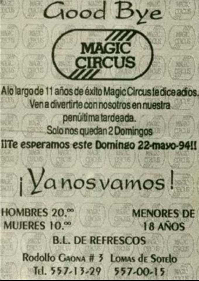 Edgar_GuerreroC's tweet photo. 29/Mayo/1994
La última tardeada del #MagicCircus del #Toreo
(hace 10,357 días / 28años, 10 meses y 6 días) https://t.co/e7ALWNgUjF