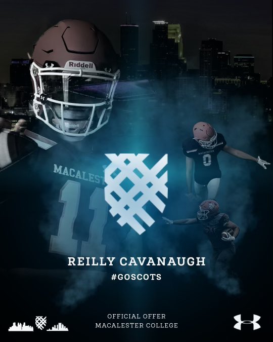 ReiCavanaugh52's tweet photo. I am so thankful for my second offer from Macalester to play DIII football. Thank you so much to @CoachDHout for helping me through process. #goscots @MacalesterFB @Phil_Nicolaides @CoachMullenbach https://t.co/eruTUz3wgc