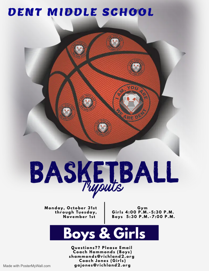 Alyssia Michiaels (@amichiaels1) on Twitter photo Attention all 7th and 8th grade students interested in trying out for basketball this year! Remember, you must have a current physical on file to try out!
<a href="/DentMiddle/">Dent Middle School</a> <a href="/tamashford/">Tamala M Ashford</a> @DSingleton_DMS <a href="/MurnerTrent/">Trent Murner</a> <a href="/Mewilli1/">Mewilliams</a> Attention all 7th and 8th grade students interested in trying out for basketball this year! Remember, you must have a current physical on file to try out!
<a href="/DentMiddle/">Dent Middle School</a> <a href="/tamashford/">Tamala M Ashford</a> @DSingleton_DMS <a href="/MurnerTrent/">Trent Murner</a> <a href="/Mewilli1/">Mewilliams</a>