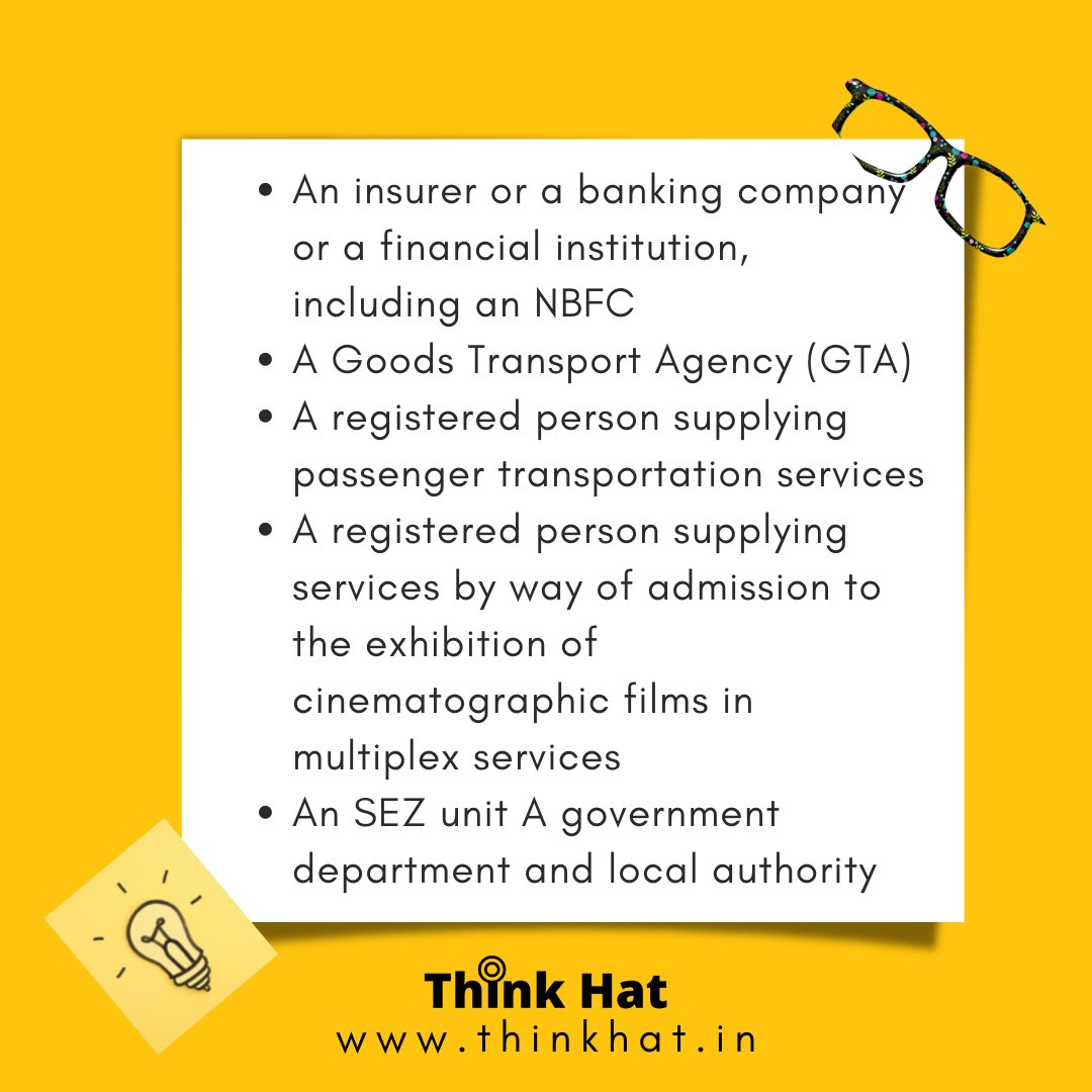 thinkhatindia's tweet photo. Notified categories of registered persons have been exempted from generating 
e-invoice, irrespective of the turnover limit.
#IndiaAt75 #AmritMahotsav #GSTWithThinkHatBusinessSolutionsLLP #GSTIN #GST #einvoicingB2B #einvoices https://t.co/dEo8oxwrBd